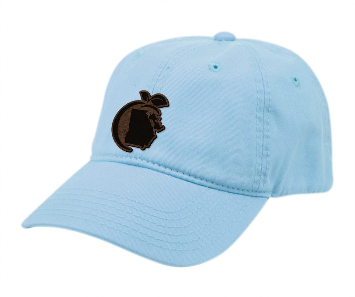 "Original Logo" Leather Patch Cotton Buckle Hat