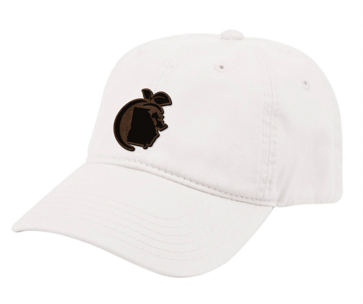 "Original Logo" Leather Patch Cotton Buckle Hat