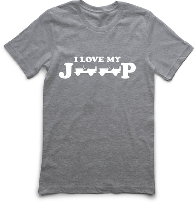 "I Love My Jeep" Short Sleeve Logo Tee