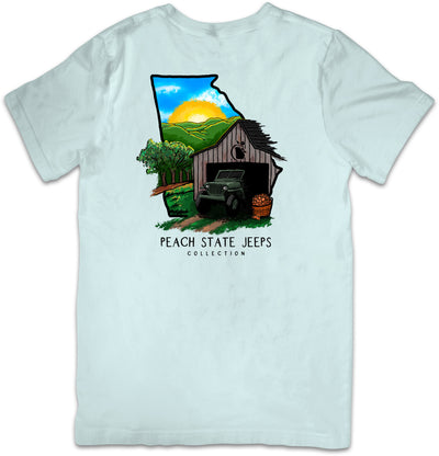 Short Sleeve "Georgia Countryside" Logo Tee W/Pocket