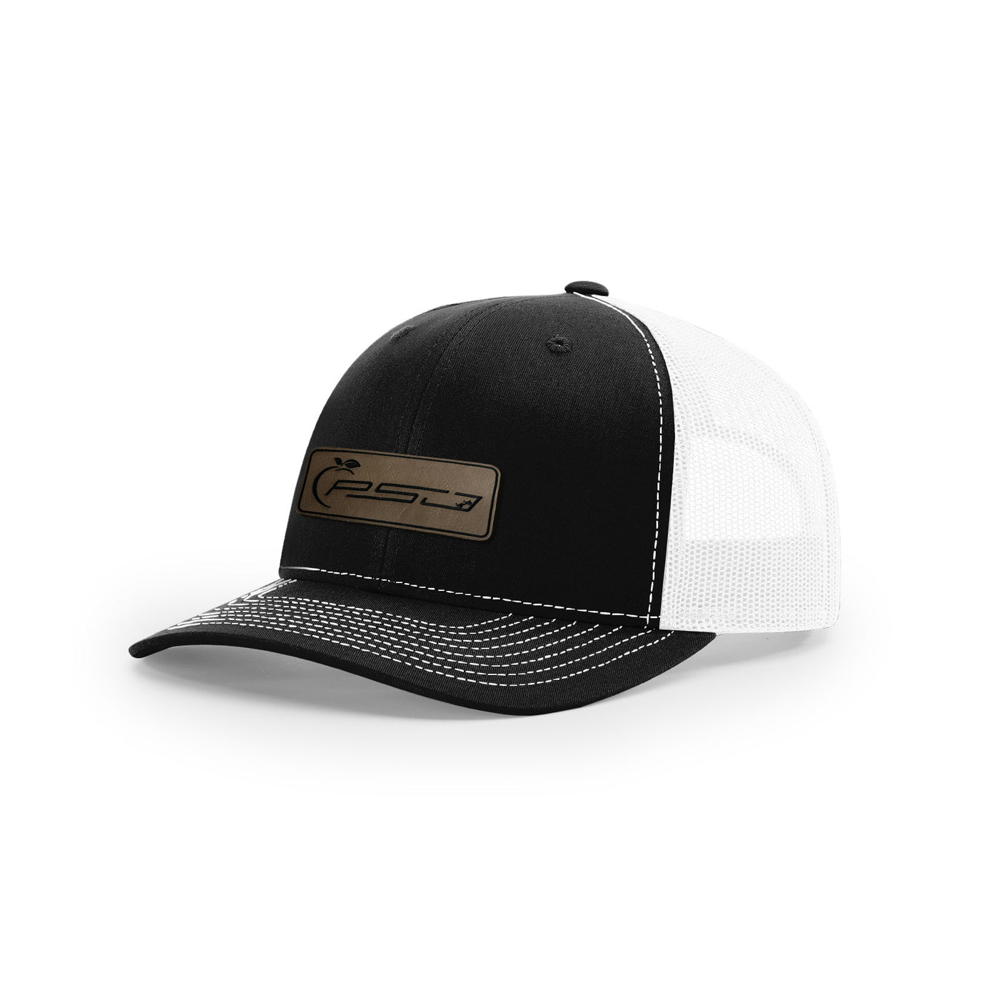 "PSJ" Logo Leather Patch Trucker Hat