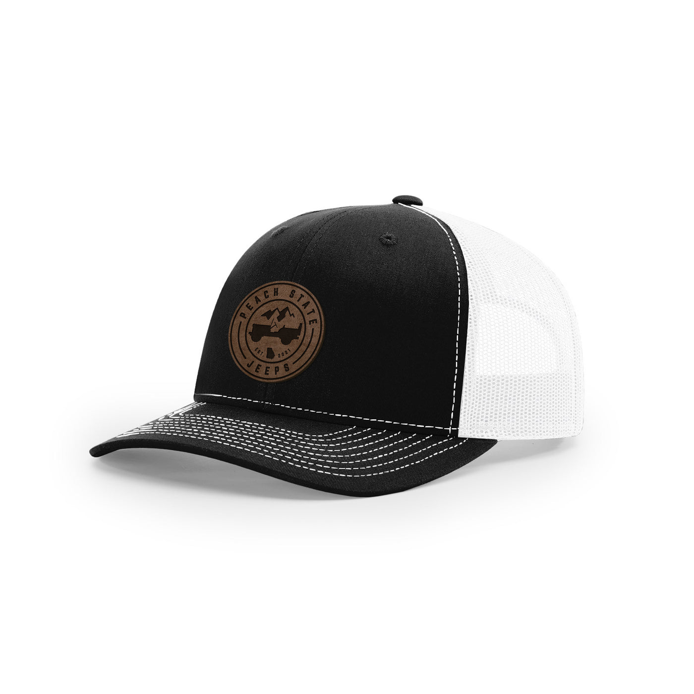 "Vintage" Logo Leather Patch Trucker Hat