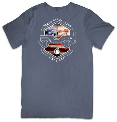 Short Sleeve "Patriot" Logo Tee W/Pocket