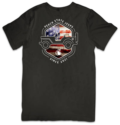 Short Sleeve "Patriot" Logo Tee W/Pocket