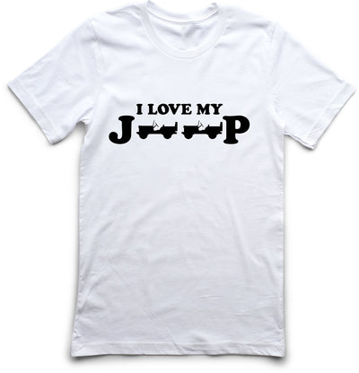 "I Love My Jeep" Short Sleeve Logo Tee