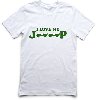 "I Love My Jeep" Short Sleeve Logo Tee