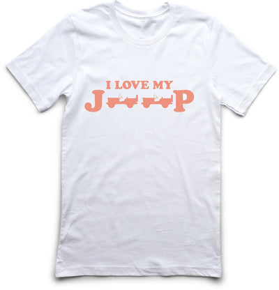 "I Love My Jeep" Short Sleeve Logo Tee